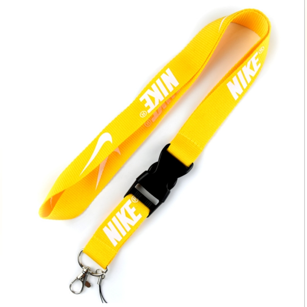 Yellow Nike Breakaway Lanyard 🟡 One Size Quick Release Key Chain ID Holder